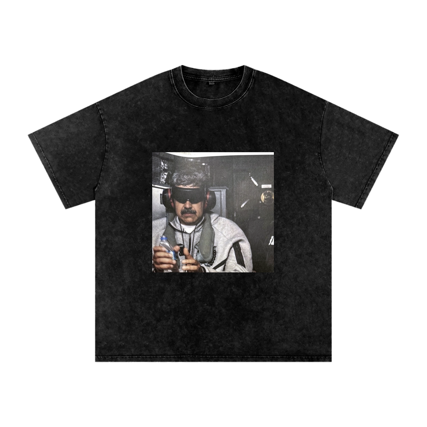 #FREEVENEZUELA Snow Washed Oversized Cotton T-Shirt