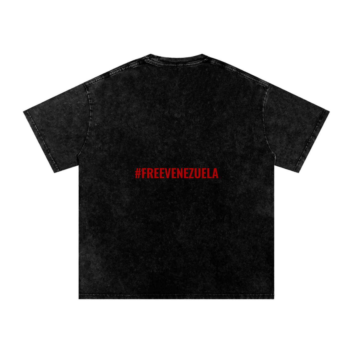#FREEVENEZUELA Snow Washed Oversized Cotton T-Shirt